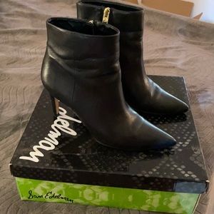 Sam Edelman Leather High Heel Booties 3”